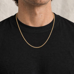 Curb Necklace Slim Gold